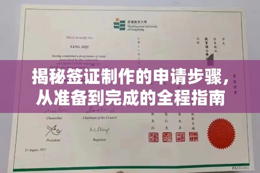 大田揭秘签证制作的申请步骤，从准备到完成的全程指南
