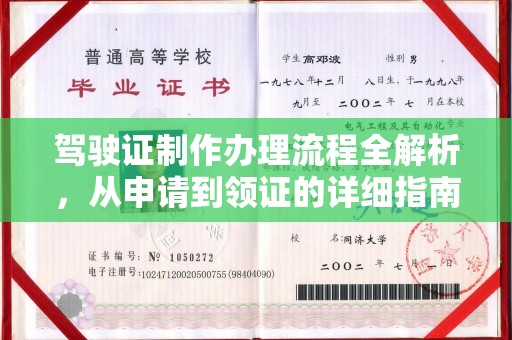 大田驾驶证制作办理流程全解析，从申请到领证的详细指南
