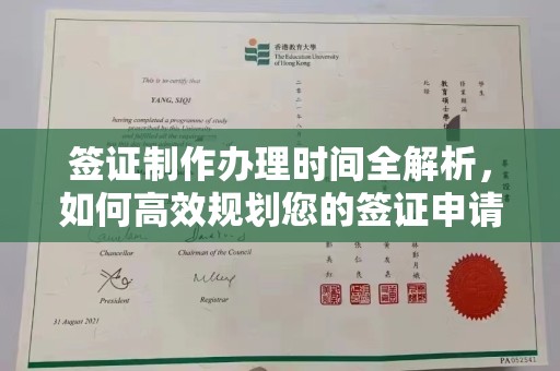 大田签证制作办理时间全解析，如何高效规划您的签证申请流程
